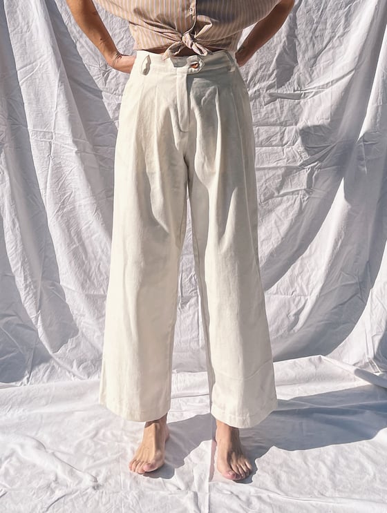 Image of BELA beige pants IVORI