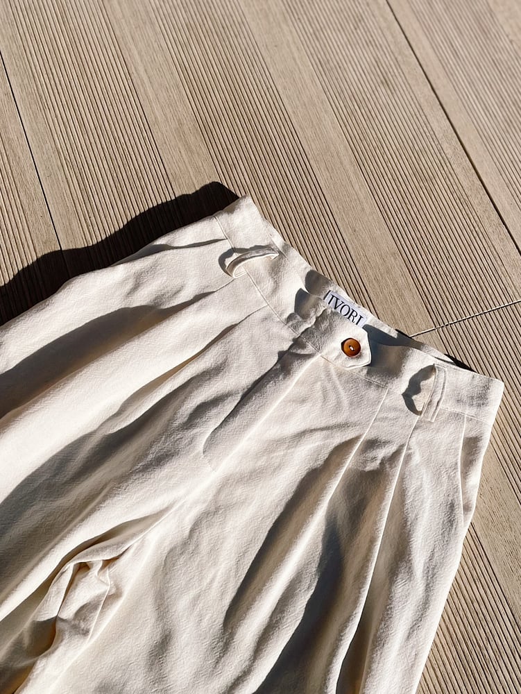 Image of BELA beige pants IVORI