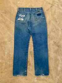 Image 3 of 80s PATCHED WRANGLER 13MZW JEANS