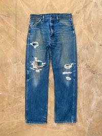 Image 2 of 80s PATCHED WRANGLER 13MZW JEANS