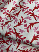 Image 1 of Random Berry and Leaf Linen by the metre