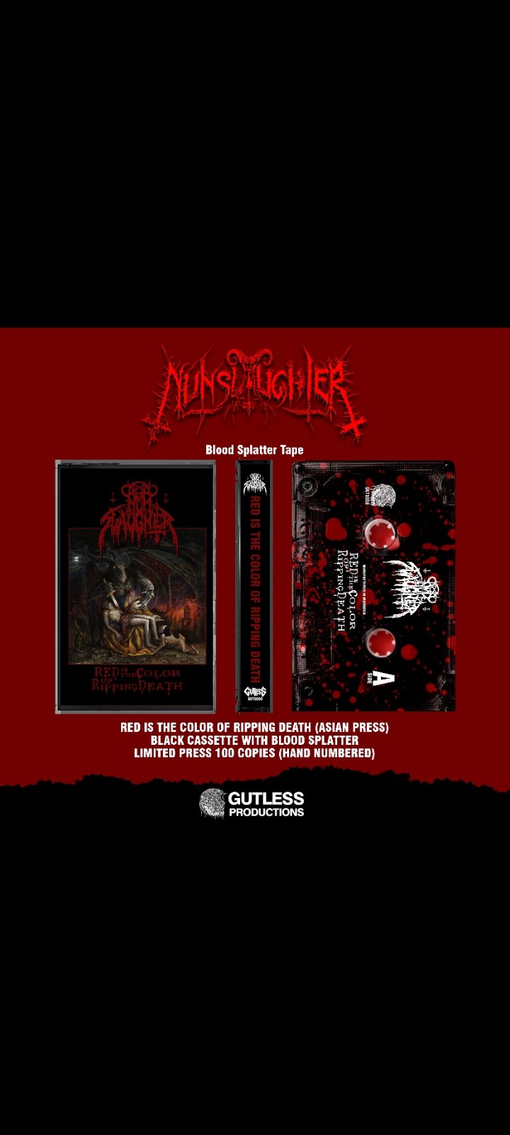 Image of Nunslaughter- Red. Cassette 