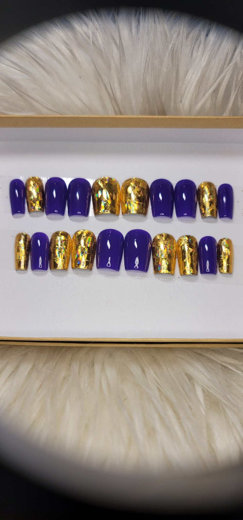 Image of Purple and gold