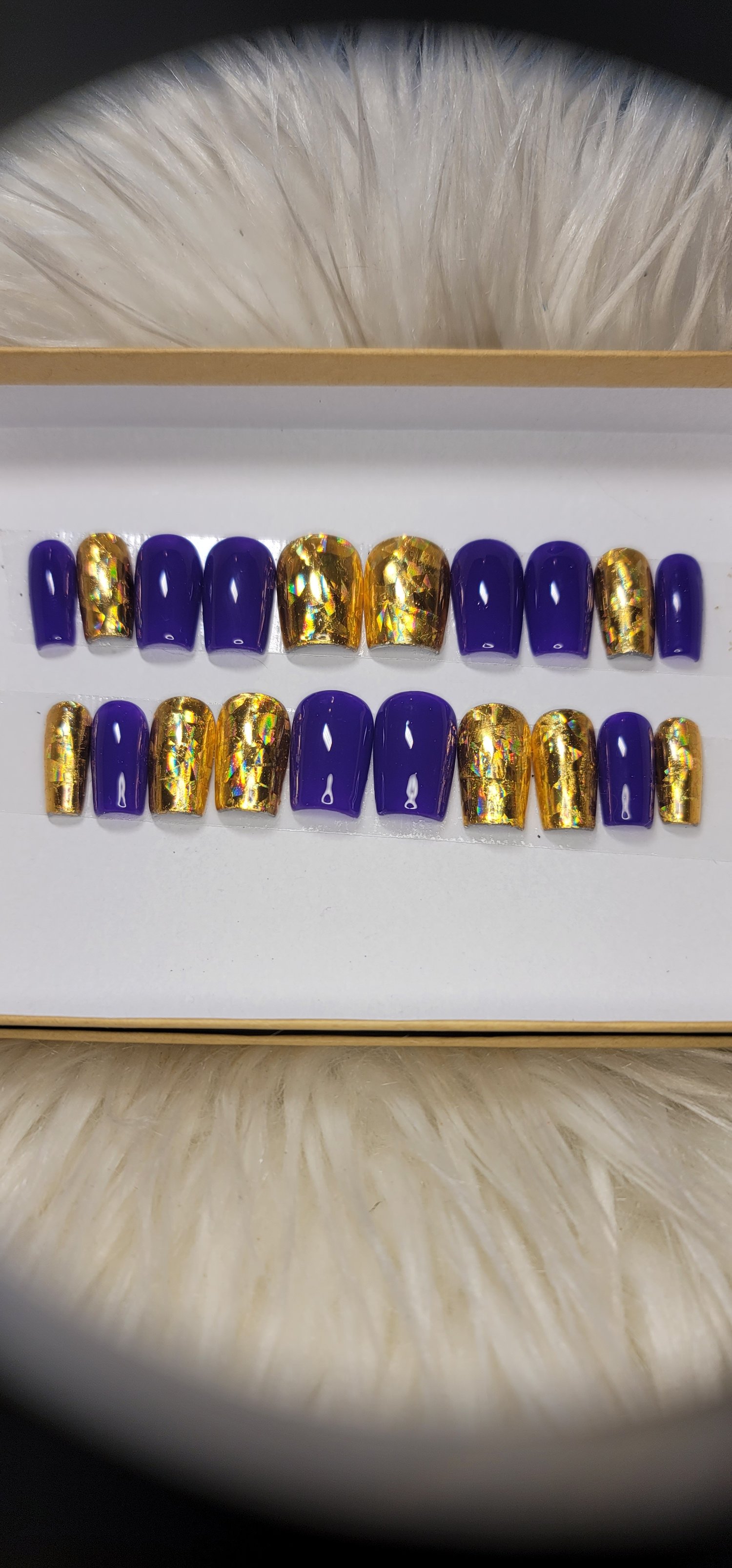 Image of Purple and gold