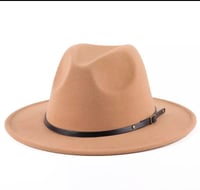 Image 4 of Fedora Hat Women Men Wide Brim 