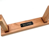 Image 3 of Stand for Firefighter Axe - Cherry Wood