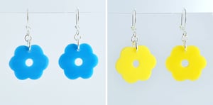 Image of Colourful Seventies Flower Earrings