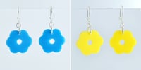 Image 4 of Colourful Seventies Flower Earrings