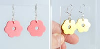 Image 2 of Colourful Seventies Flower Earrings