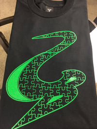 Image 1 of SB Puzzle Logo T-Shirt Black/Green