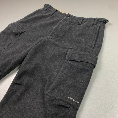 Image of 1990s Stone Island wool cargo trousers, size 32" x 32"