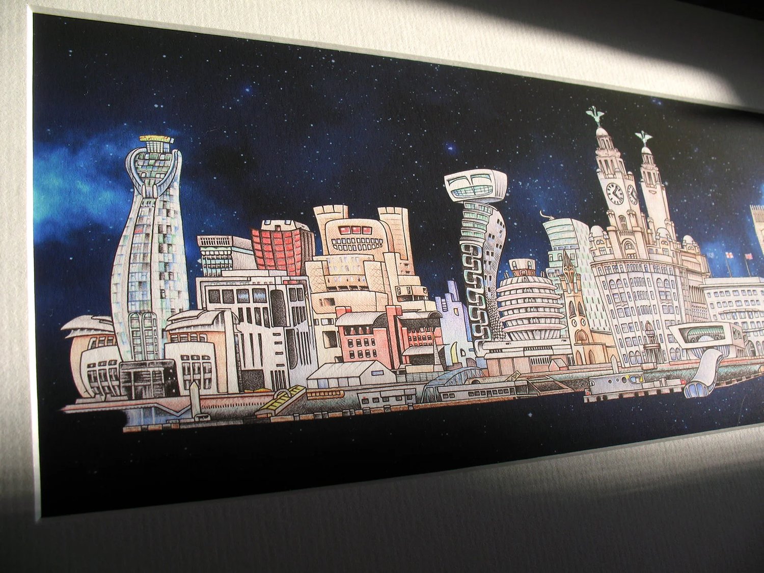 Liverpool Waterfront Art Print - Landmarks Design - Architecture