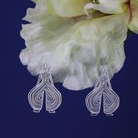 Image 1 of Kansai Yamamoto Inspired Bowie Fashion Earrings