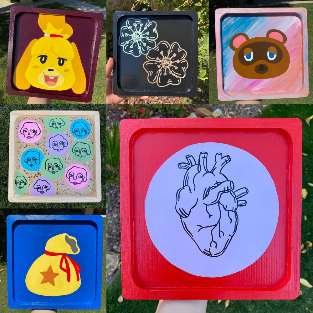 Hand-Painted Trays