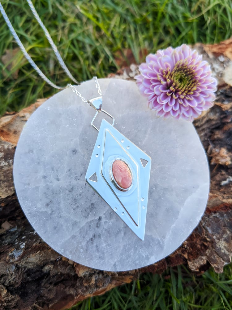 Image of Galactic Rhodochrosite Necklace