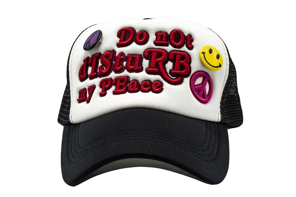 Image of Black/White Do Not Disturb Trucker