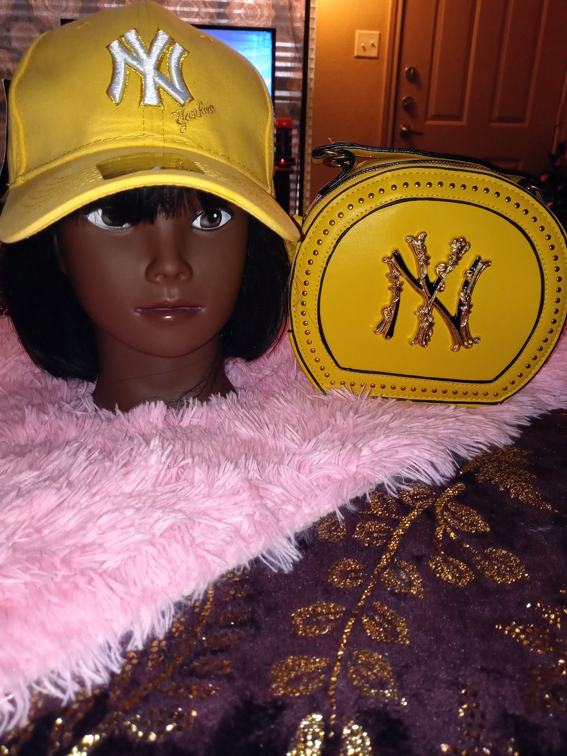 Image of NY Purse & Hat Set