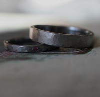 Image 3 of Tantalum rings, with little ruby