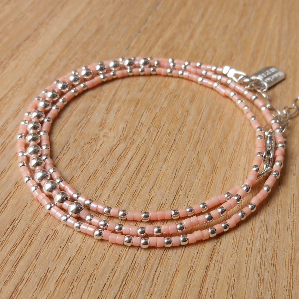 Image of Bracelet Wrap perles "starfish" - 3 coloris
