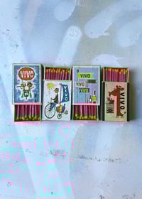Image 1 of Vintage Set Of 4 X VIVO Matchboxes 