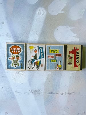 Image of Vintage Set Of 4 X VIVO Matchboxes 