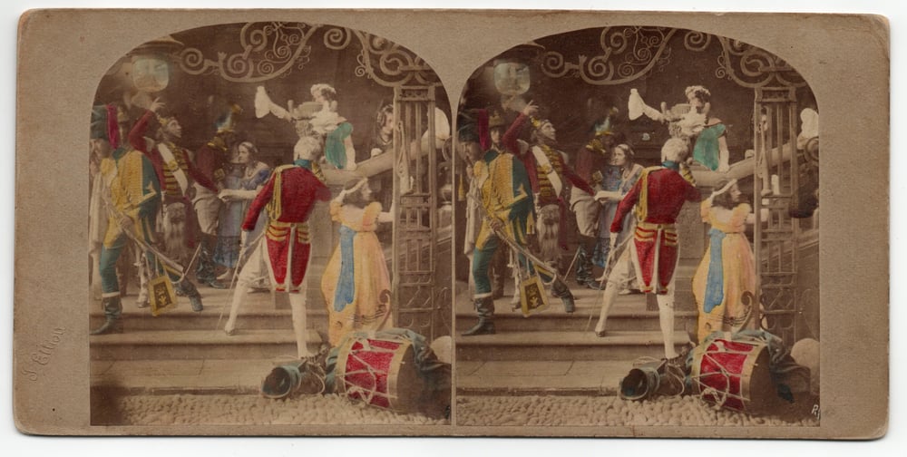 Image of J. Elliott: The Eve of Waterloo, stereo ca. 1860