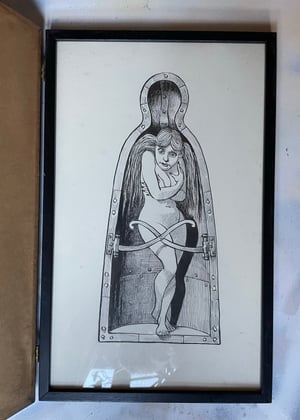 Image of Iron Virgin / Maiden Double Hinged Framed Art - Bramstoker 