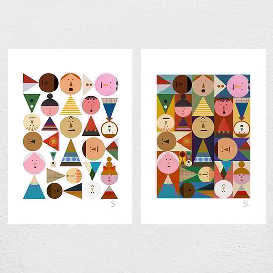 Image of Tangram Print