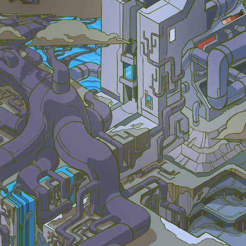 Image of THE NIGHT MECHA RUINS