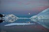 Moonset: Antarctica