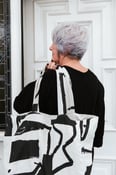 Image of Laura Slater x Roake Studio Reversible Linen Market Bag - Monolith Print