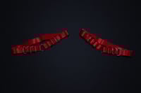 Image 2 of Satin elastic garters with D rings