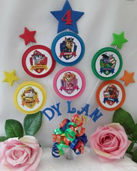 Image 2 of Personalised Paw Patrol Cake Topper