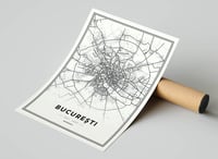 Image 2 of Bucharest - Modern Minimalist City Map Poster