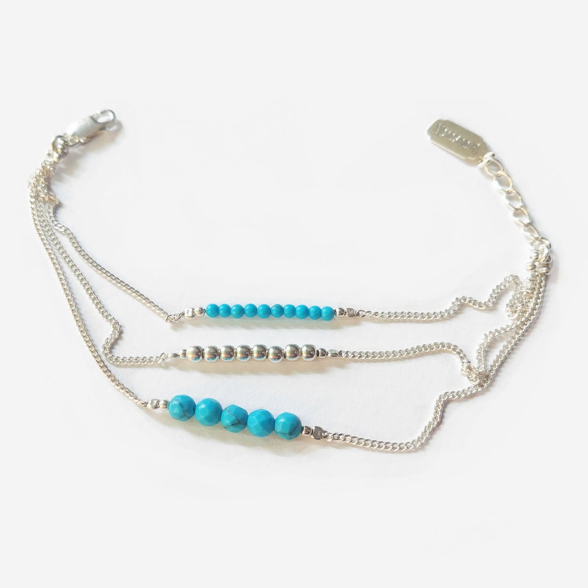 Image of Bracelet Turquoise véritable "Egée"