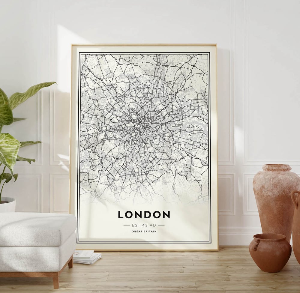 London - Modern Minimalist City Map Poster