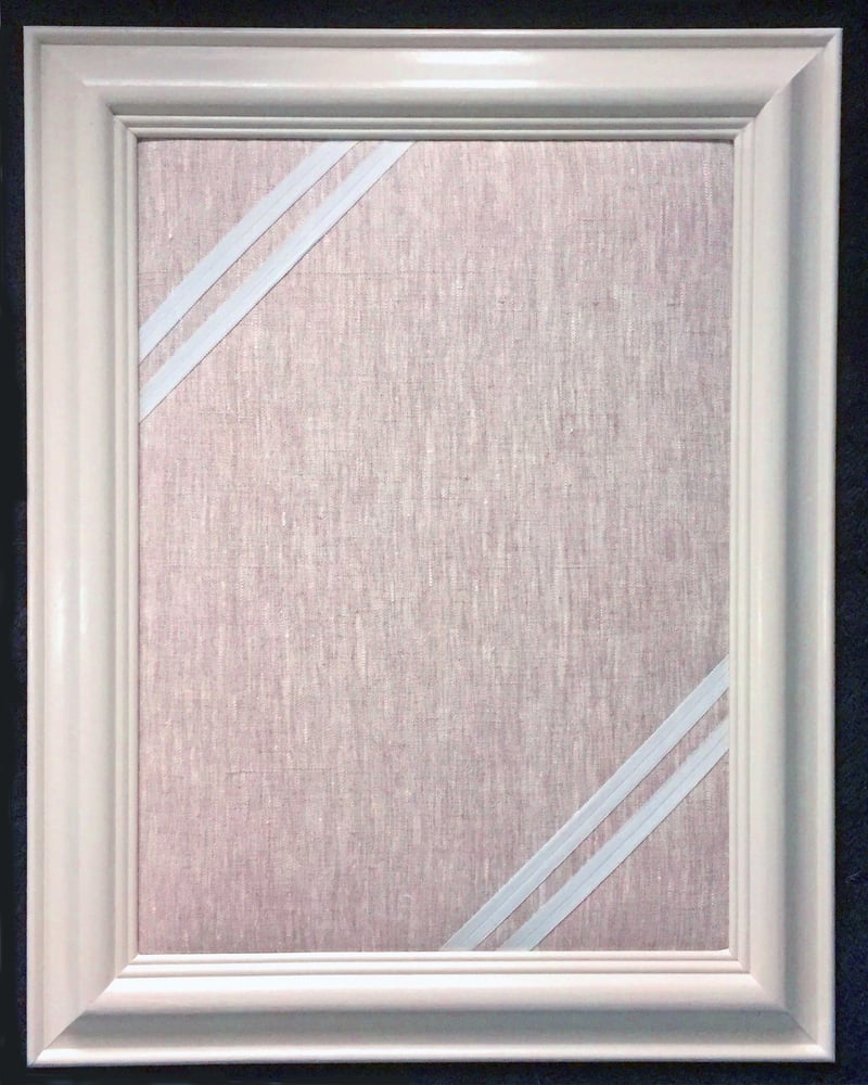 Image of  Framed, Linen Fabric Pin Boards