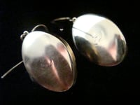 Image 3 of LARGE VICTORIAN 15CT NATURAL CABOCHON GARNET DROP EARRINGS 6.6g