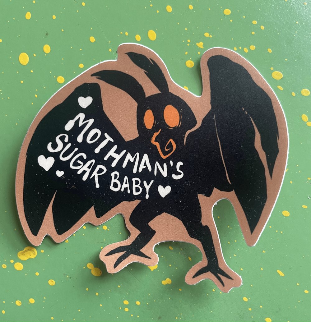 Mothman's Sugar Baby Sticker