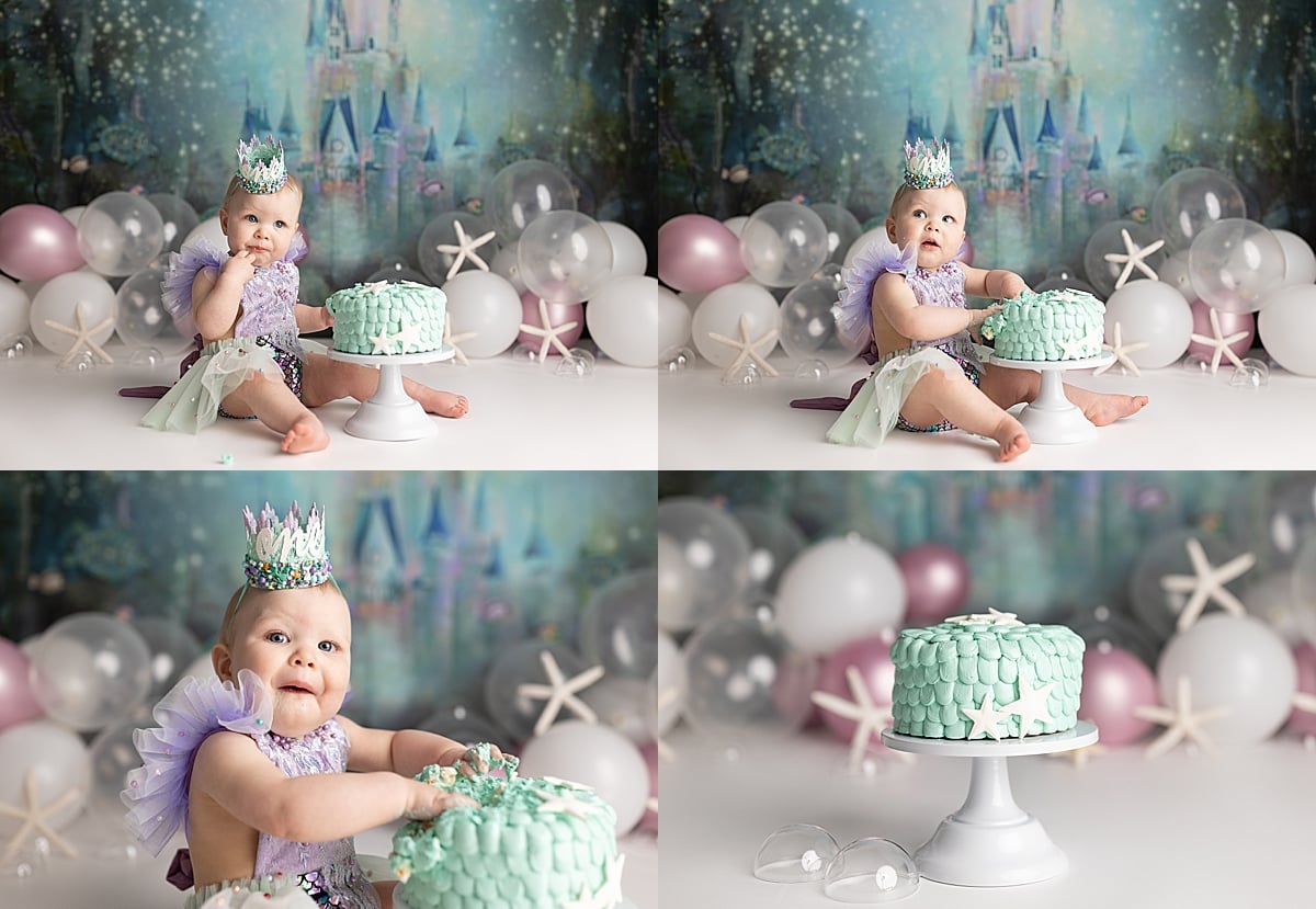 Multi Tiered Blue Birthday Cake Butterflies Newborn Metrics Free Space  Stock Photo by ©d_duda 207415710