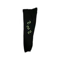 Image 1 of 2:22 Digital Clock Heavy Fleece Sweatpants (Black)