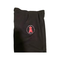 Image 3 of 2:22 Digital Clock Heavy Fleece Sweatpants (Black)