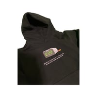 Image 2 of 2:22 Digital Clock Heavy Fleece Hoodie (Black)