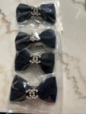 Black CC bow