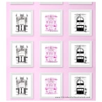 FASHION ILLUSTRATION ART PRINT:  THE PARIS SHOPPE