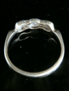 ART DECO 18CT PLATINUM OLD CUT CUT DIAMOND 5 STONE 0.35CT RING