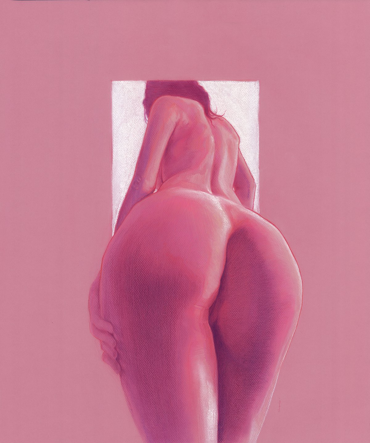 untitled figure study in pink 