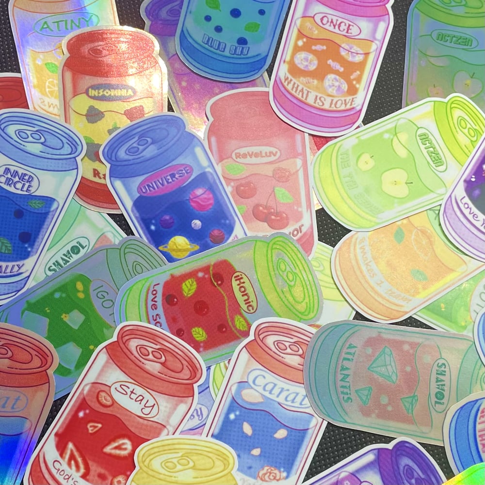 Image of FANDOM SODA CAN STICKERS