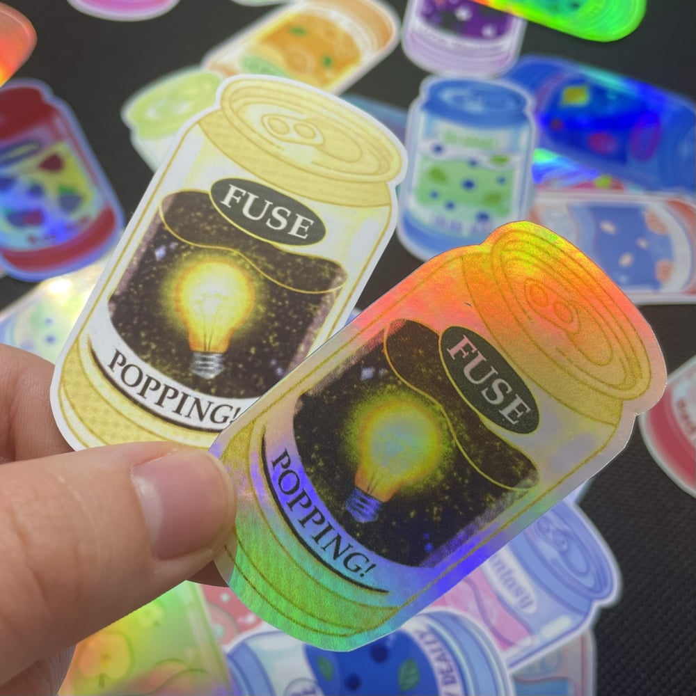 Image of FANDOM SODA CAN STICKERS