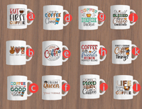 Image 1 of Colorful 11 oz Coffee Mugs